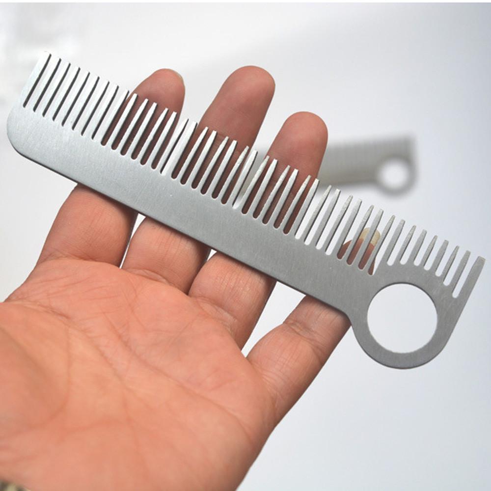 Buy Stainless Steel Pocket Hair Comb EDC Hair Comb Badger