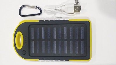 Solar Dual Power bank battery charger Waterproof  5000 mAh cell phone tablet - Badger Survival Online