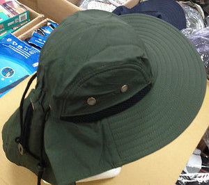 Neck Flap Boonie Hat Fishing Hiking Safari Outdoor Sun Brim Bucket Bush Cap MEN - Badger Survival Online