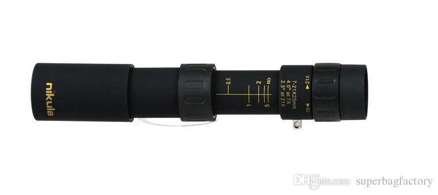 Nikula 10-30x25 Zoom Monocular - Black - Compact Telescope For Hunting & Outdoors