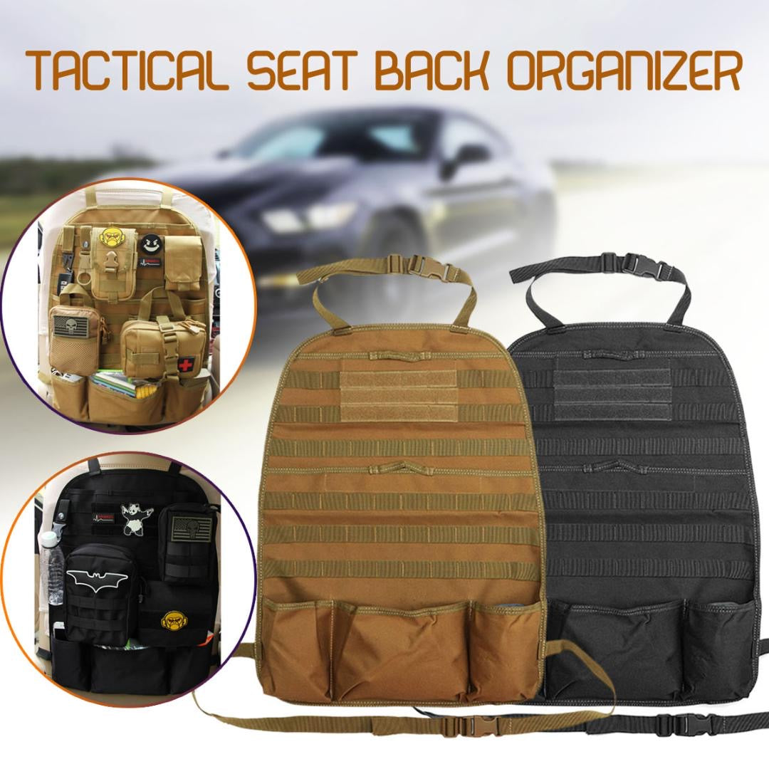 1 Pcs Molle Car Seat Back Organizer Vehicle Panel Car Seat Cover