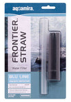 Water Filter Straw Aquamira Frontier  BLU Line  Purifier - Badger Survival Online