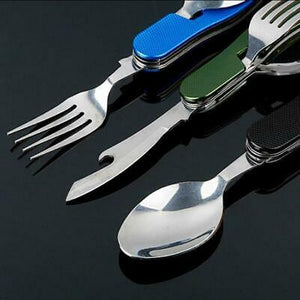 Fork, Knife, Spoon Utensil Set - Badger Survival 