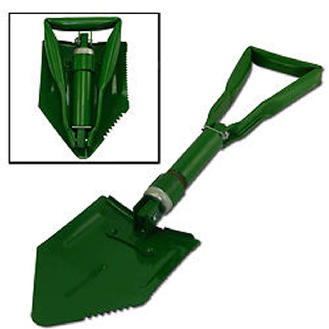 Shovel Green Military Style Tri-Folding Shovel Cover Entrenching Tool - Badger Survival Online