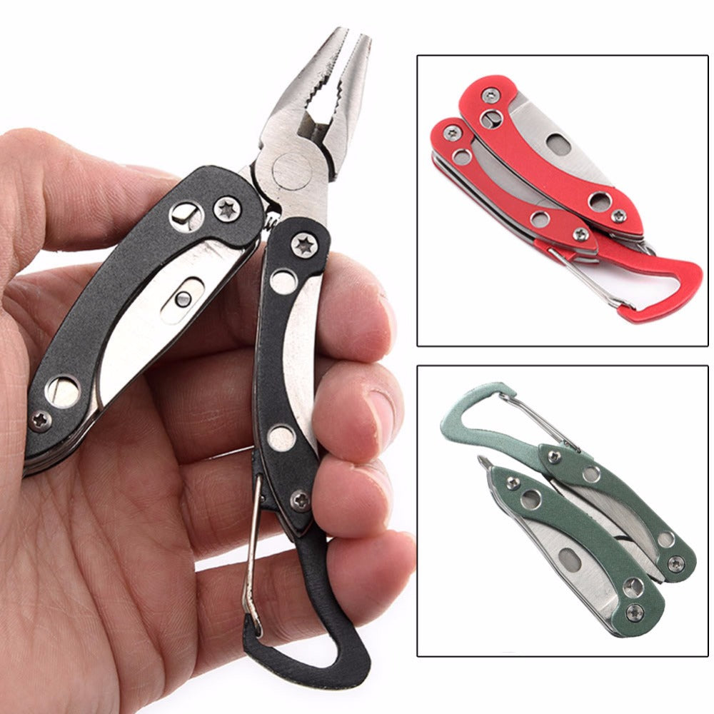 Multifunctional Mini 7 in 1 Folding Grip Pliers,Saws,Steel File,Screwdrivers Small Size Multitool - Badger Survival Online
