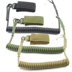 Molle Tactical Sling Elastic Lanyard Secure Spring Retention Rope - Badger Survival Online