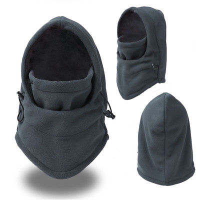 Thermal Fleece Ski Balaclava Full Face Neck Mask Cap 6-1 Hat - Badger Survival Online
