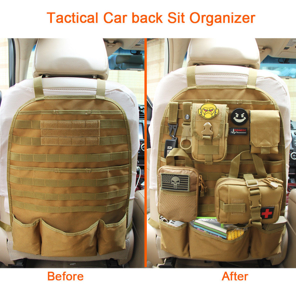Tactical Molle Car Seat Back Organizer Survival Storage Bag – Badger  Survival