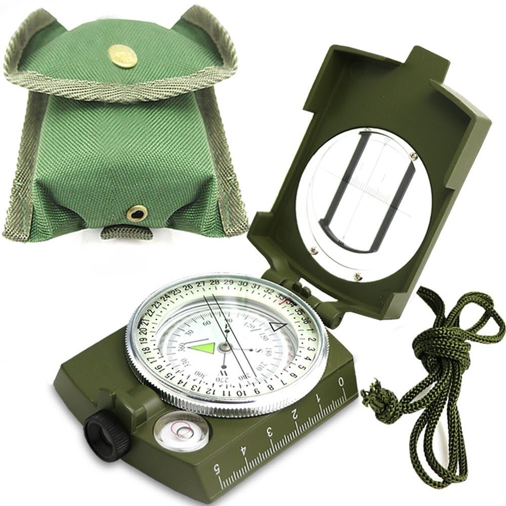 Metal Pocket Army Style Compass Military Camping Hiking Survival Marching  New Us 603097514018