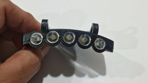 LED 5 Bright Under the Brim Cap/ Hat Light HEAD LIGHT with Batteries - Badger Survival Online